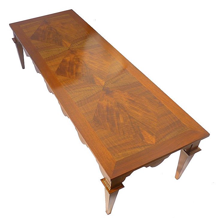Rectangular Walnut Baker Matchbook Table Rectangular Walnut Baker Matchbook Table