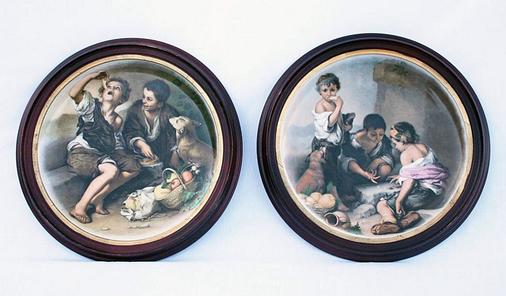 Decorative pair of plates, Stamped "Suisse-Langenthal" Decorative pair of plates, Stamped "Suisse-Langenthal"