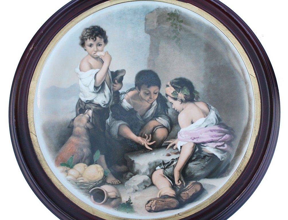 Decorative pair of plates, Stamped "Suisse-Langenthal" Decorative pair of plates, Stamped "Suisse-Langenthal"