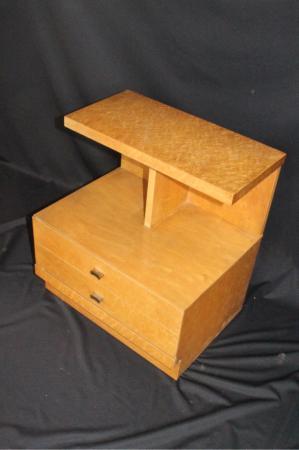 Art Deco/ Modern Birds Eye Maple Night Stand Circa 1940s Art Deco/ Modern Birds Eye Maple Night Stand Circa 1940s