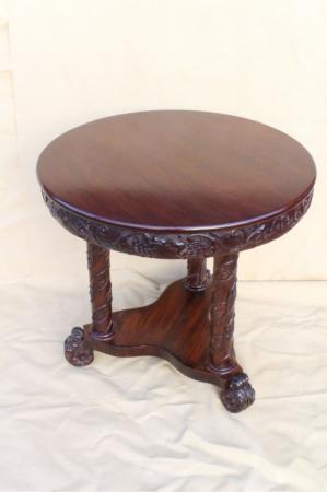 Classical/Empire Mahogany Center Table, Albany, New York, Circa 1840s' Classical/Empire Mahogany Center Table, Albany, New York, Circa 1840s'