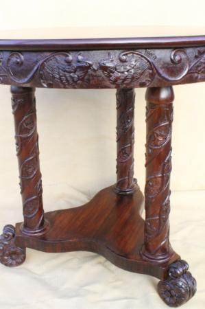Classical/Empire Mahogany Center Table, Albany, New York, Circa 1840s' Classical/Empire Mahogany Center Table, Albany, New York, Circa 1840s'