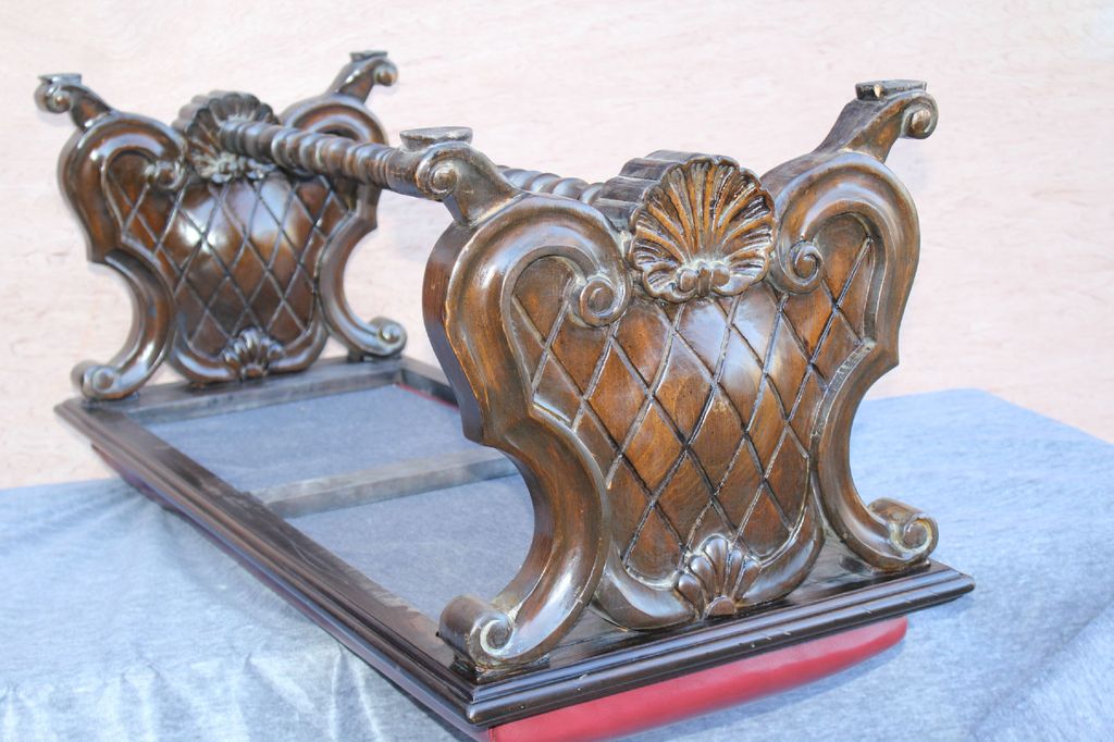 American Walnut Jacobean Style Long Bench, Completely Finished, Circa 19th American Walnut Jacobean Style Long Bench, Completely Finished, Circa 19th