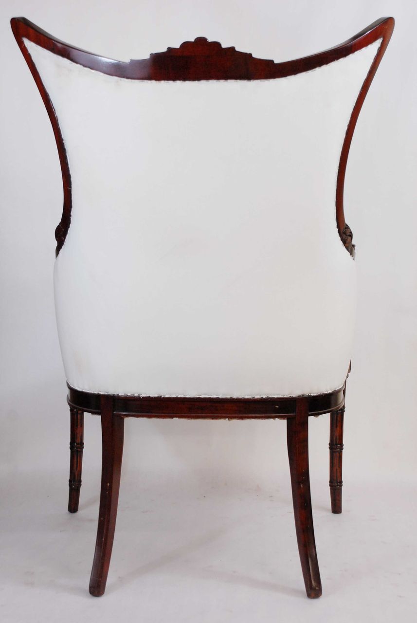 Rare Pair of Regency Fireside Chairs Rare Pair of Regency Fireside Chairs