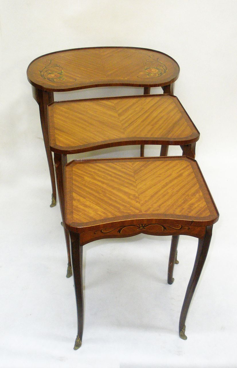 French, Louis XV Style Nesting-Tables, c. 1920's French, Louis XV Style Nesting-Tables, c. 1920's