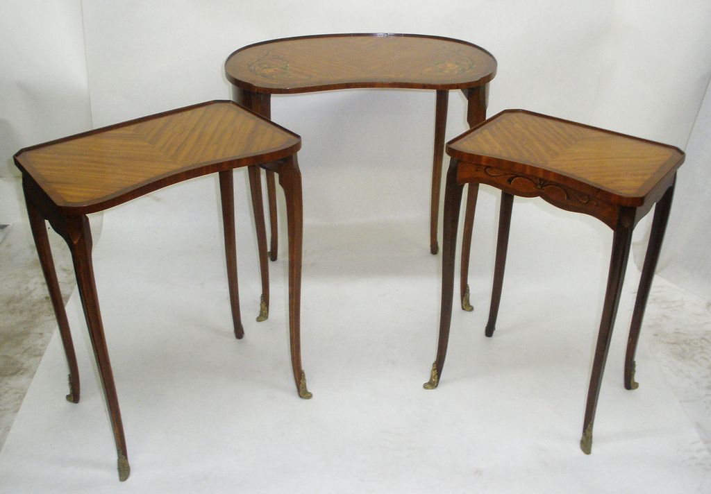 French, Louis XV Style Nesting-Tables, c. 1920's French, Louis XV Style Nesting-Tables, c. 1920's