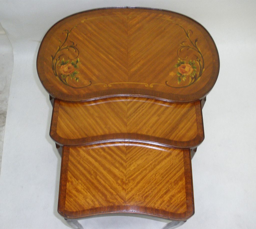 French, Louis XV Style Nesting-Tables, c. 1920's French, Louis XV Style Nesting-Tables, c. 1920's