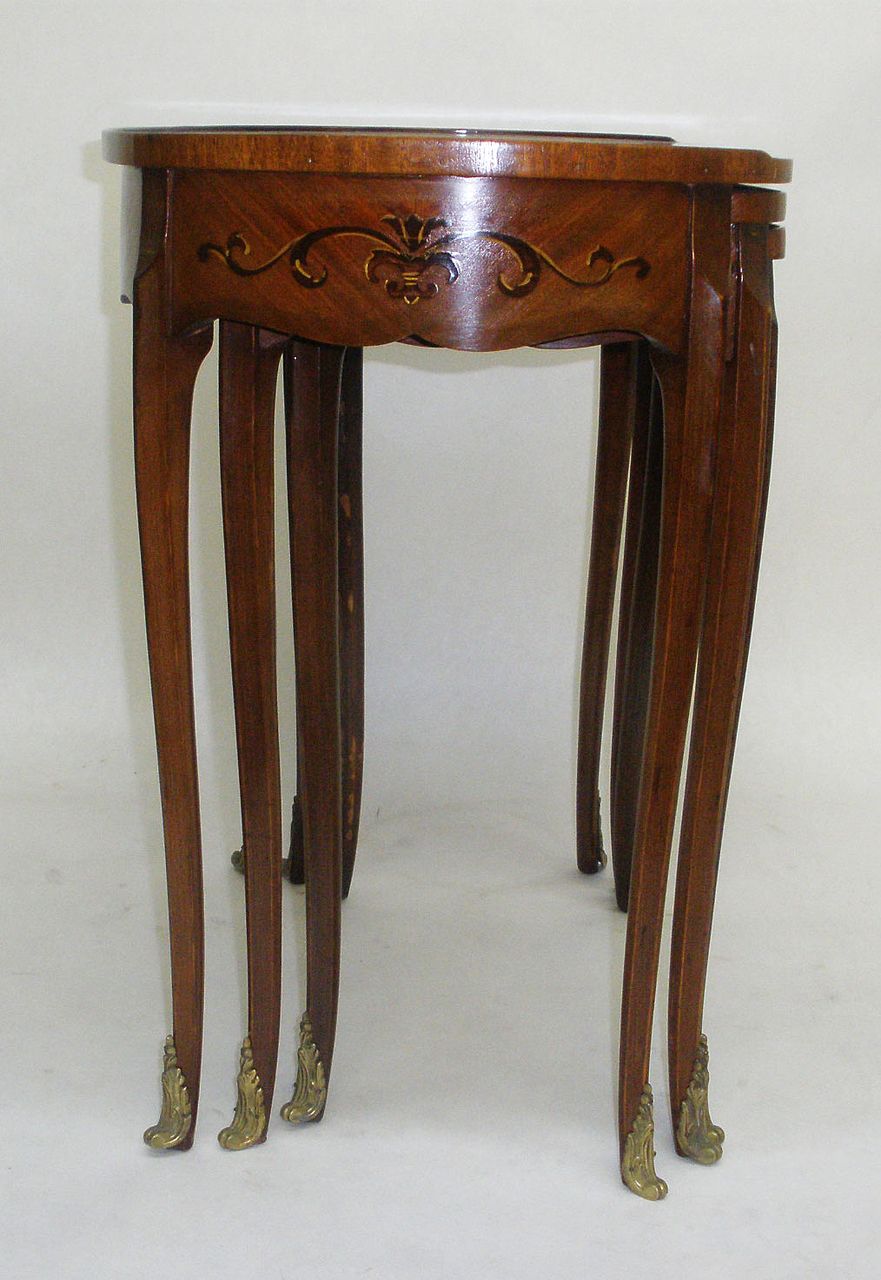 French, Louis XV Style Nesting-Tables, c. 1920's French, Louis XV Style Nesting-Tables, c. 1920's