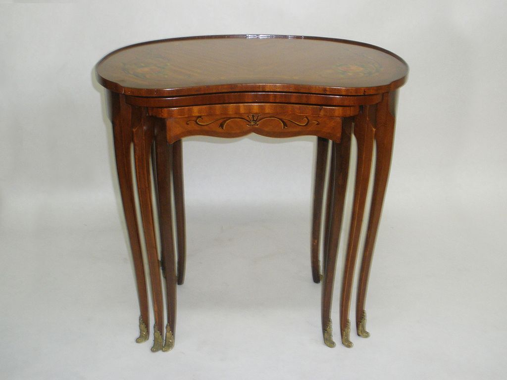 French, Louis XV Style Nesting-Tables, c. 1920's French, Louis XV Style Nesting-Tables, c. 1920's