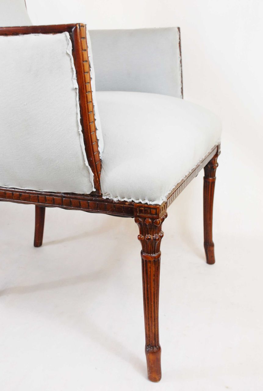 Pair of Decorative Fireplace Side Chairs, c. 1930 Pair of Decorative Fireplace Side Chairs, c. 1930