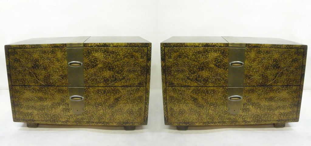 Pair of Art Deco Style Commodes by Henredon Pair of Art Deco Style Commodes by Henredon
