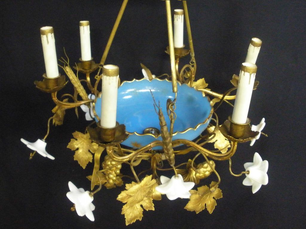 Decorative Italian Chandelier, c. 1930 Decorative Italian Chandelier, c. 1930