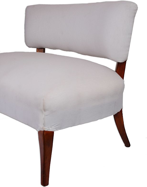 Modern Walnut Love Seat, c. 1950 Modern Walnut Love Seat, c. 1950