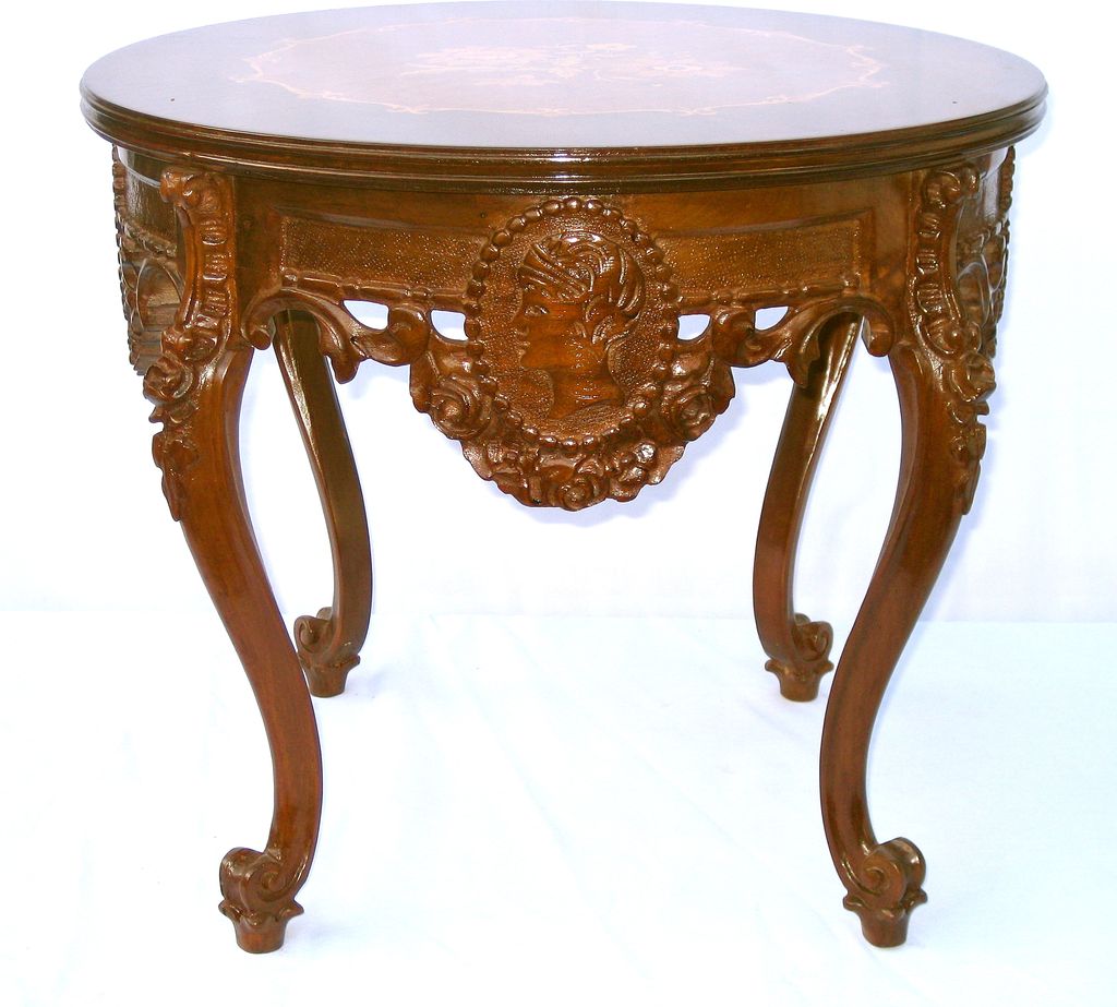 Stunning French Walnut Side Table w Inlay Marquetry Stunning French Walnut Side Table w Inlay Marquetry