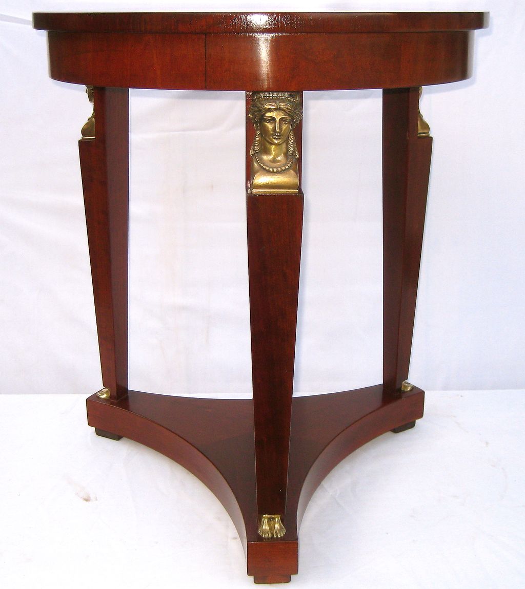 Baker Empire Style Side Table, Turn of the C Baker Empire Style Side Table, Turn of the C
