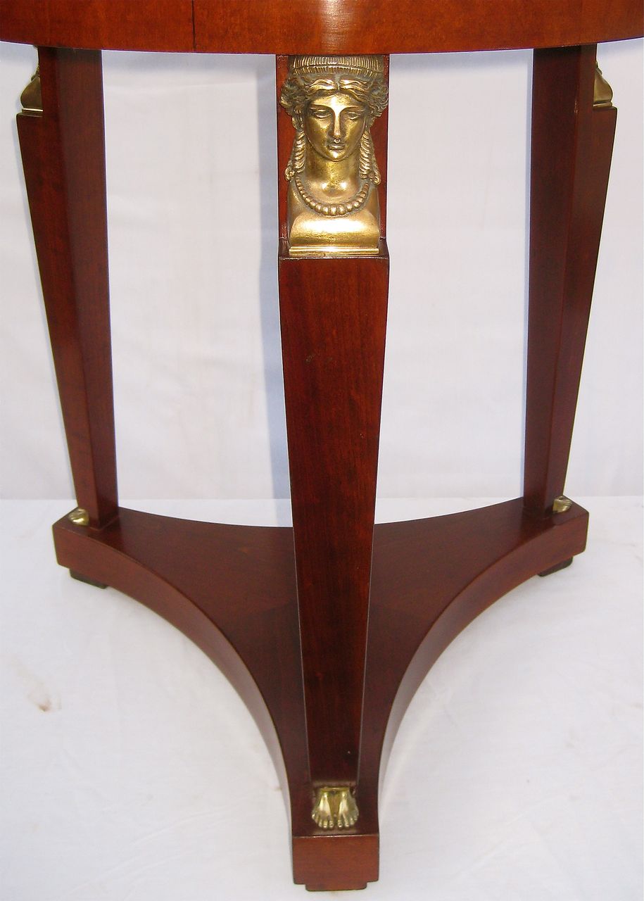 Baker Empire Style Side Table, Turn of the C Baker Empire Style Side Table, Turn of the C