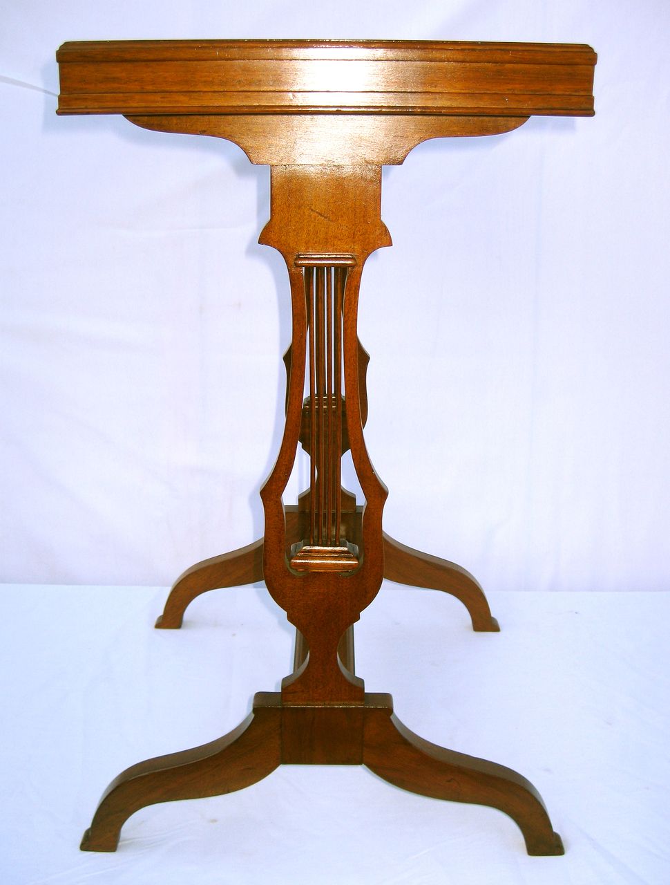 Beautiful Regency Music Walnut Side Table, Turn of the C Beautiful Regency Music Walnut Side Table, Turn of the C
