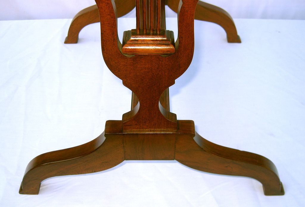 Beautiful Regency Music Walnut Side Table, Turn of the C Beautiful Regency Music Walnut Side Table, Turn of the C