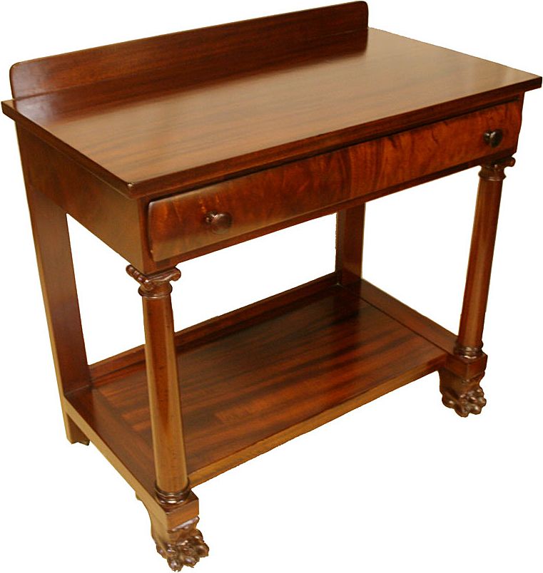 American Empire Mahogany pier table 19Th C. American Empire Mahogany pier table 19Th C.