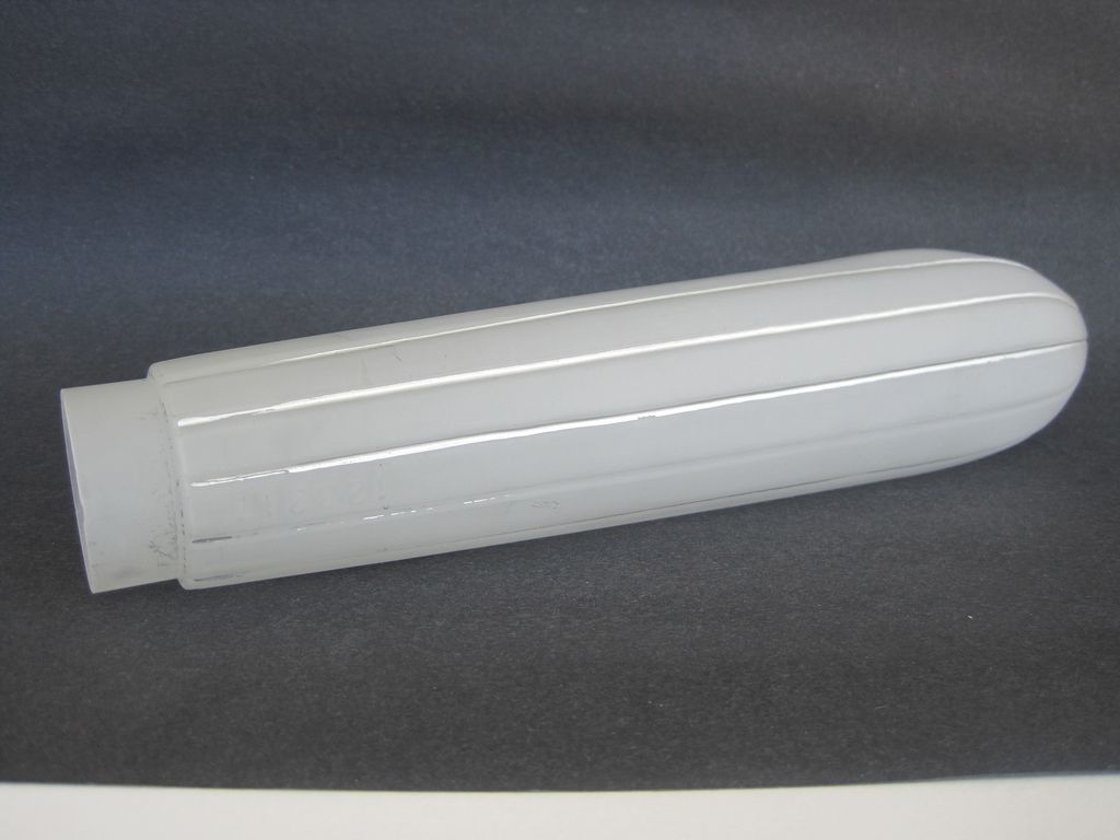 12" Glass Torpedo Lamp Shade For Frankart Lamp 12" Glass Torpedo Lamp Shade For Frankart Lamp