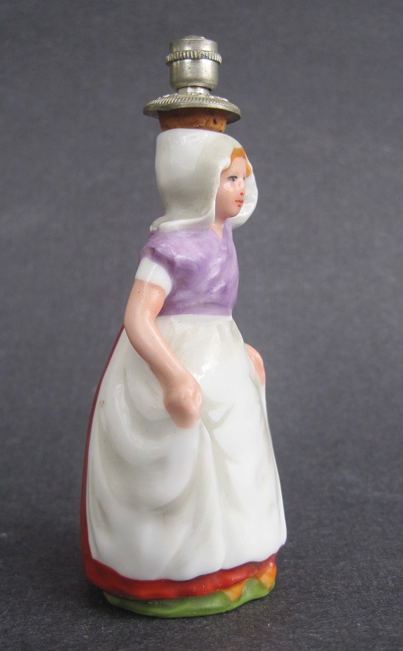 Boldoot Miniature Figural Dutch Girl Perfume Bottle Shaker Boldoot Miniature Figural Dutch Girl Perfume Bottle Shaker