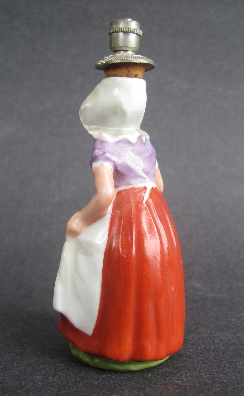 Boldoot Miniature Figural Dutch Girl Perfume Bottle Shaker Boldoot Miniature Figural Dutch Girl Perfume Bottle Shaker