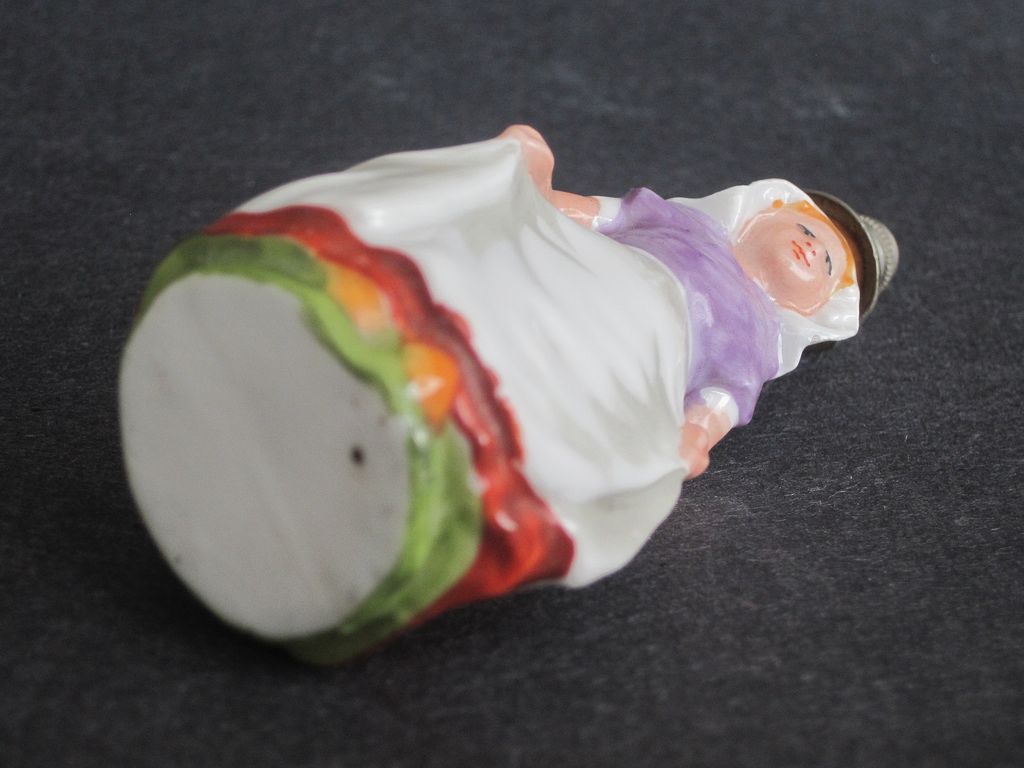 Boldoot Miniature Figural Dutch Girl Perfume Bottle Shaker Boldoot Miniature Figural Dutch Girl Perfume Bottle Shaker