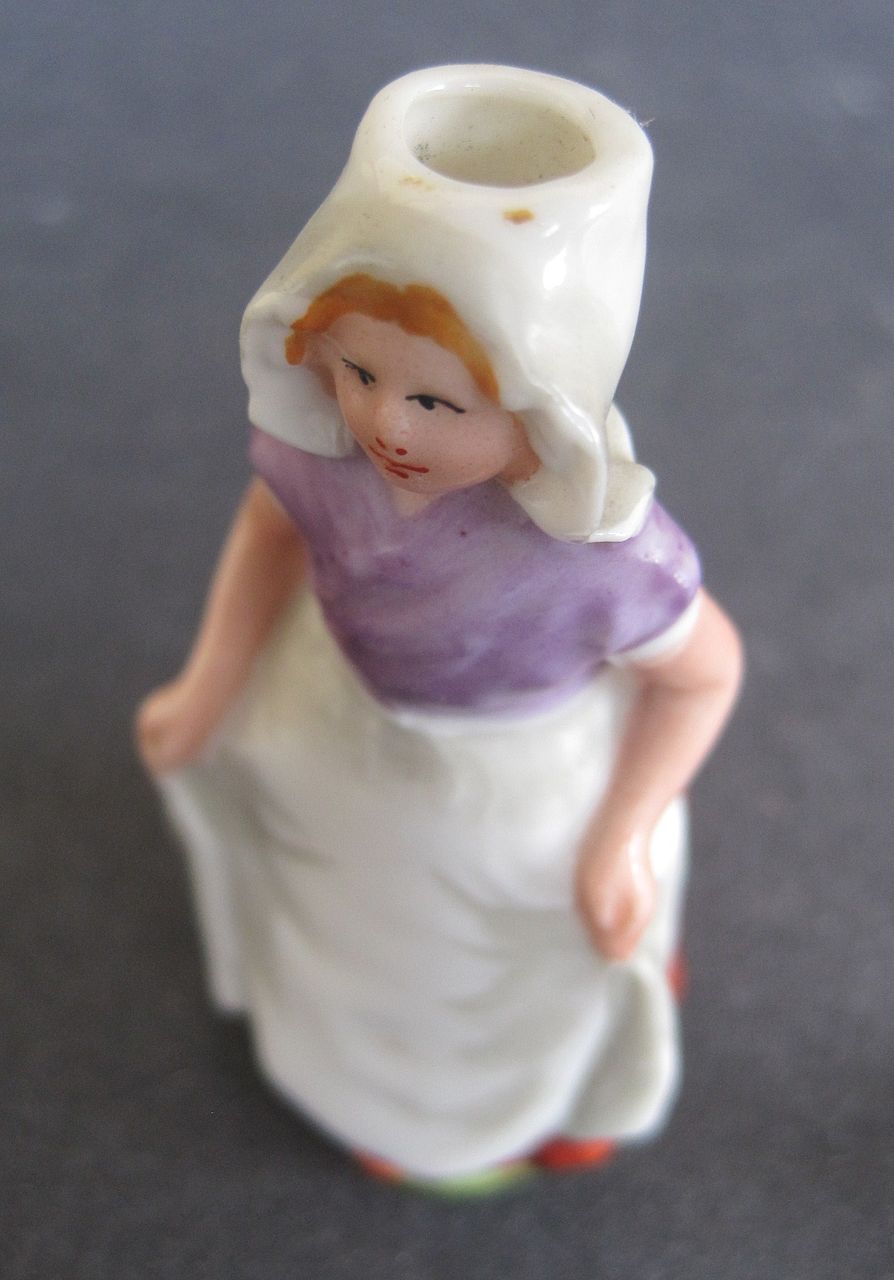 Boldoot Miniature Figural Dutch Girl Perfume Bottle Shaker Boldoot Miniature Figural Dutch Girl Perfume Bottle Shaker
