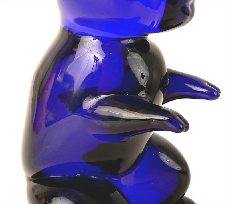 Vintage Large Cobalt Blue Glass Pig Vintage Large Cobalt Blue Glass Pig