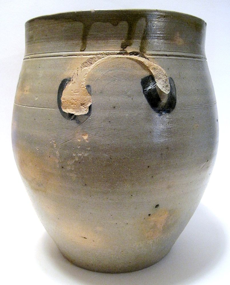 Cobalt Blue Dated 1834 NJ Crock Cobalt Blue Dated 1834 NJ Crock
