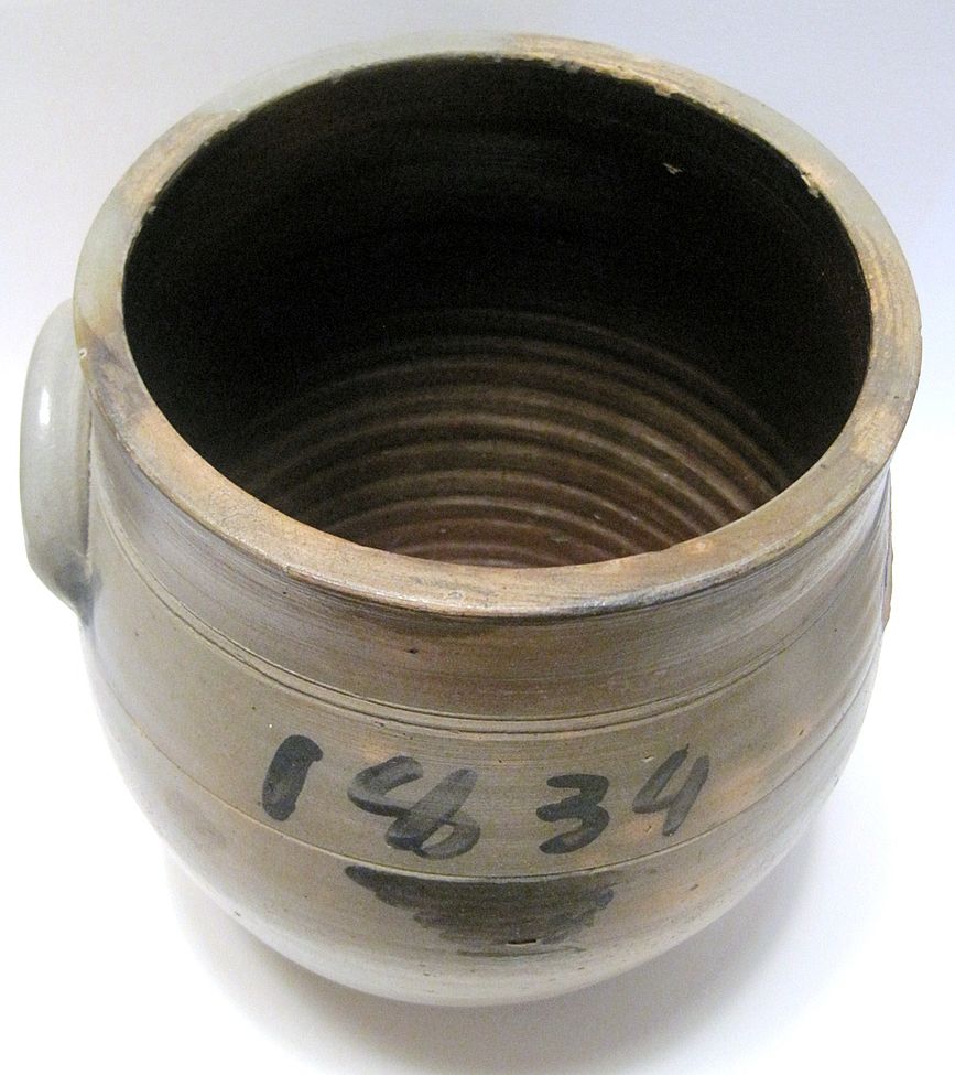 Cobalt Blue Dated 1834 NJ Crock Cobalt Blue Dated 1834 NJ Crock