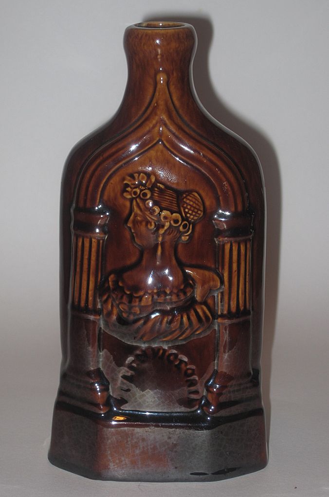 Rockingham Flask Queen Victoria And The Duchess Of Kent Rockingham Flask Queen Victoria And The Duchess Of Kent