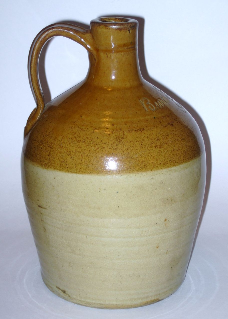 Antique Trenton NJ Stoneware Scratch Jug Antique Trenton NJ Stoneware Scratch Jug