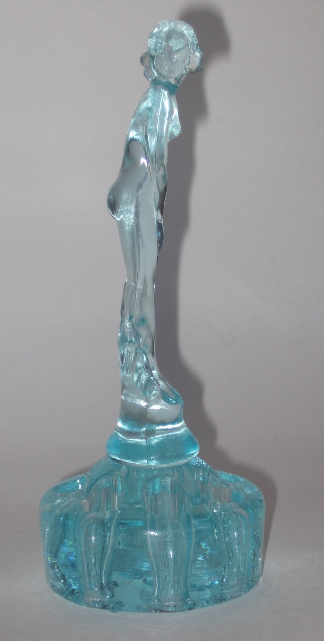 Fenton Original Aqua September Morn Nymph Flower Frog Fenton Original Aqua September Morn Nymph Flower Frog
