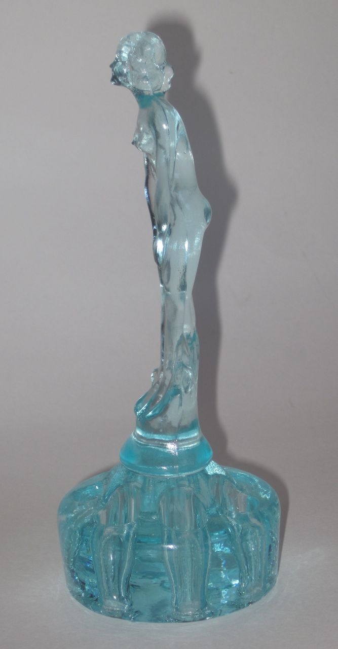 Fenton Original Aqua September Morn Nymph Flower Frog Fenton Original Aqua September Morn Nymph Flower Frog