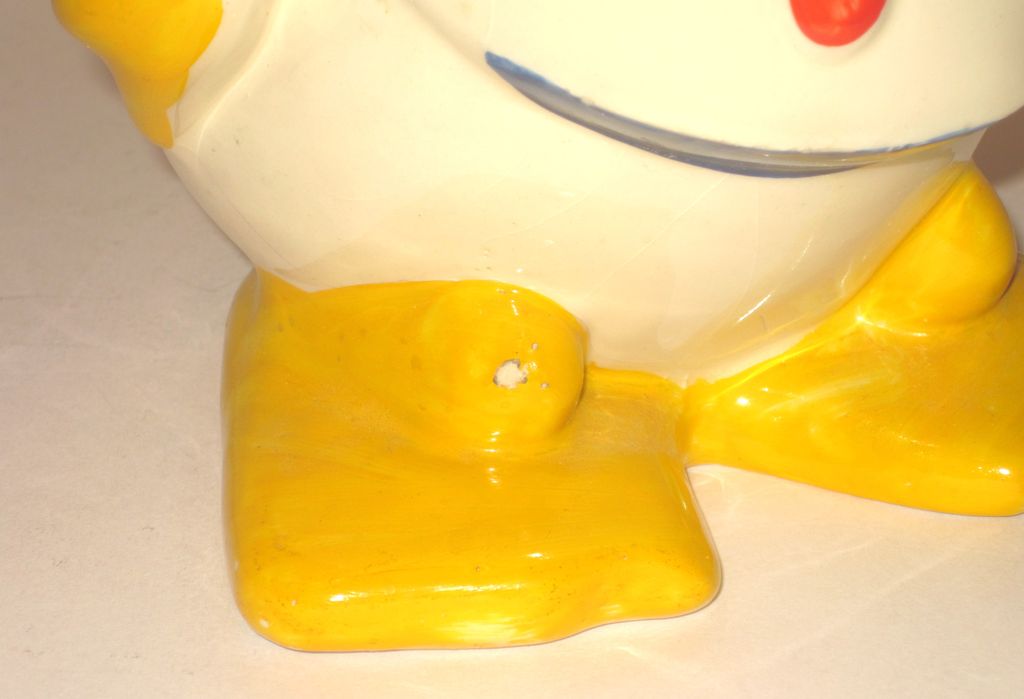 Donald Duck Cookie Jar American Bisque Signed Walt Disney Donald Duck Cookie Jar American Bisque Signed Walt Disney