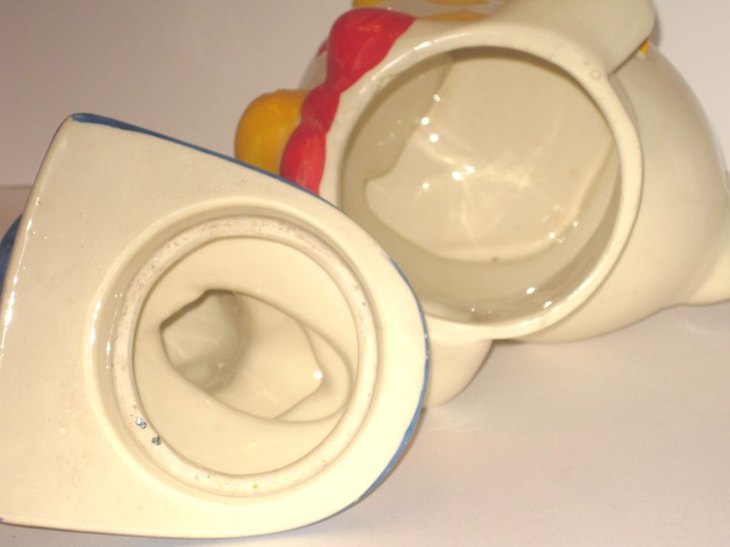Donald Duck Cookie Jar American Bisque Signed Walt Disney Donald Duck Cookie Jar American Bisque Signed Walt Disney