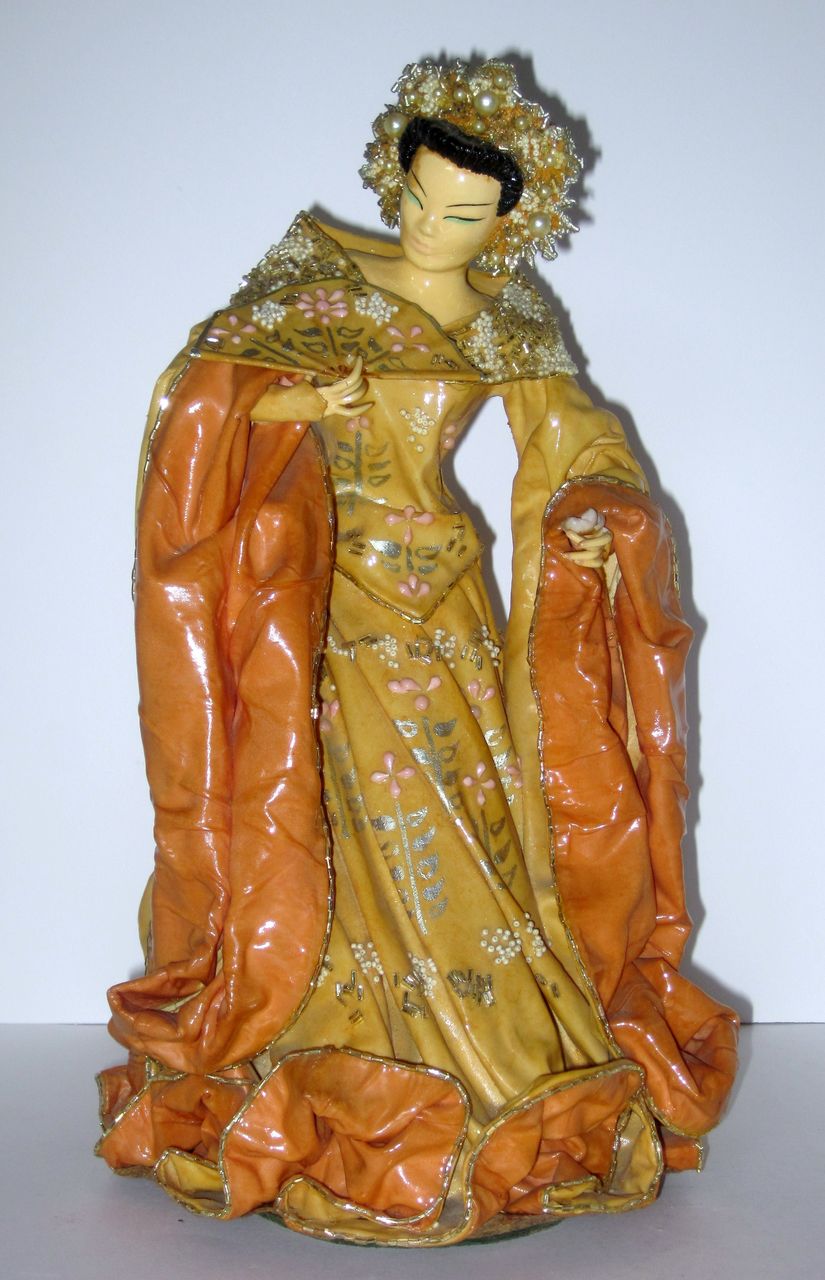 Kathi Urbach Asian Lady Fabric Dress Sculpture #2 Kathi Urbach Asian Lady Fabric Dress Sculpture #2