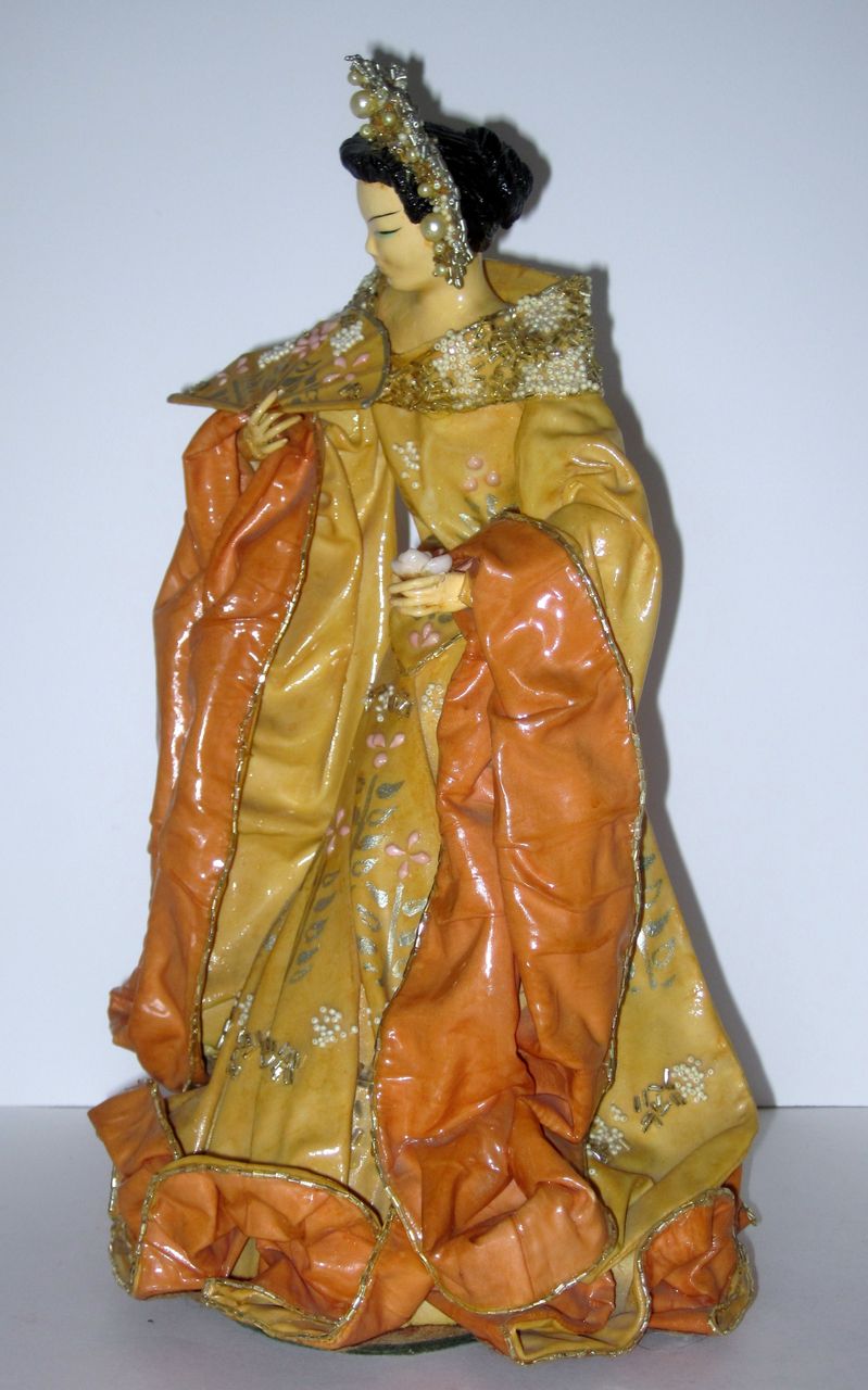 Kathi Urbach Asian Lady Fabric Dress Sculpture #2 Kathi Urbach Asian Lady Fabric Dress Sculpture #2
