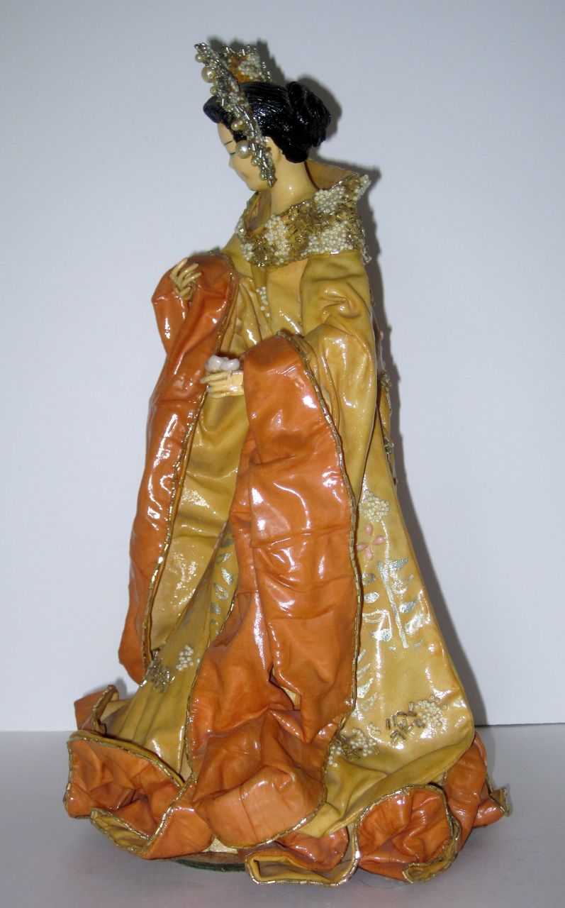 Kathi Urbach Asian Lady Fabric Dress Sculpture #2 Kathi Urbach Asian Lady Fabric Dress Sculpture #2