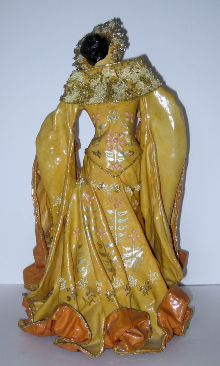 Kathi Urbach Asian Lady Fabric Dress Sculpture #2 Kathi Urbach Asian Lady Fabric Dress Sculpture #2