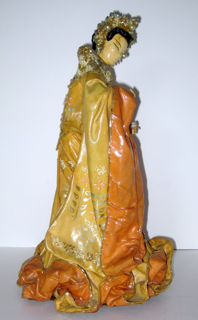 Kathi Urbach Asian Lady Fabric Dress Sculpture #2 Kathi Urbach Asian Lady Fabric Dress Sculpture #2