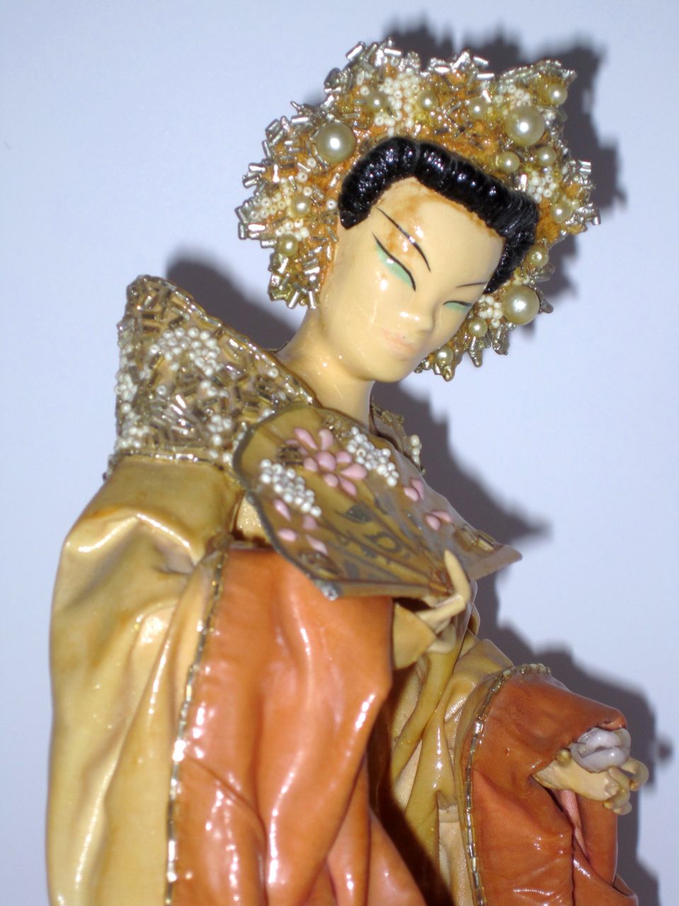 Kathi Urbach Asian Lady Fabric Dress Sculpture #2 Kathi Urbach Asian Lady Fabric Dress Sculpture #2