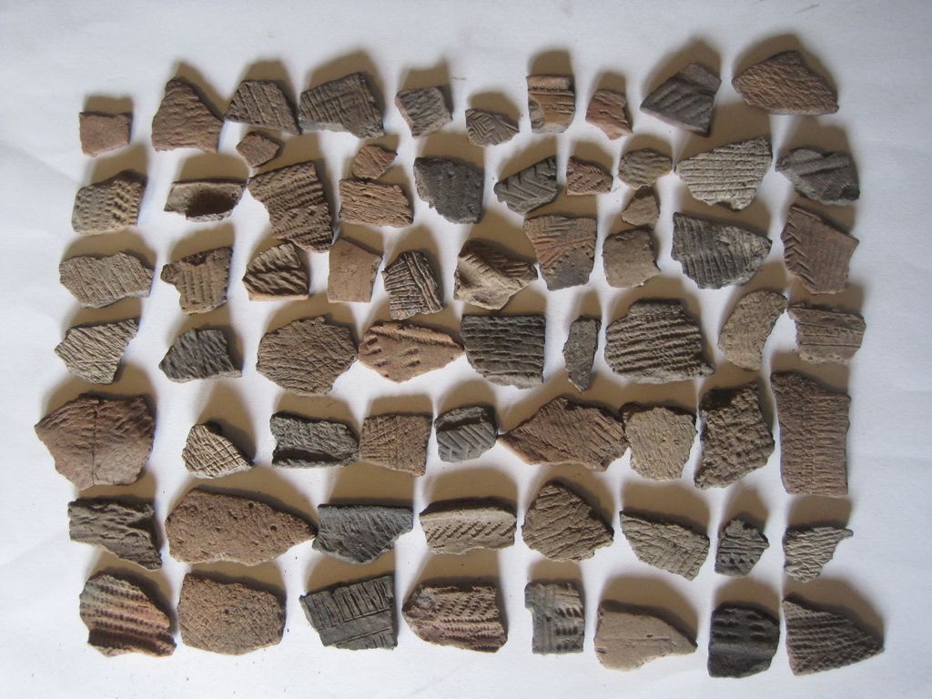 65 Frenchtown NJ Indian Pottery Shards 65 Frenchtown NJ Indian Pottery Shards