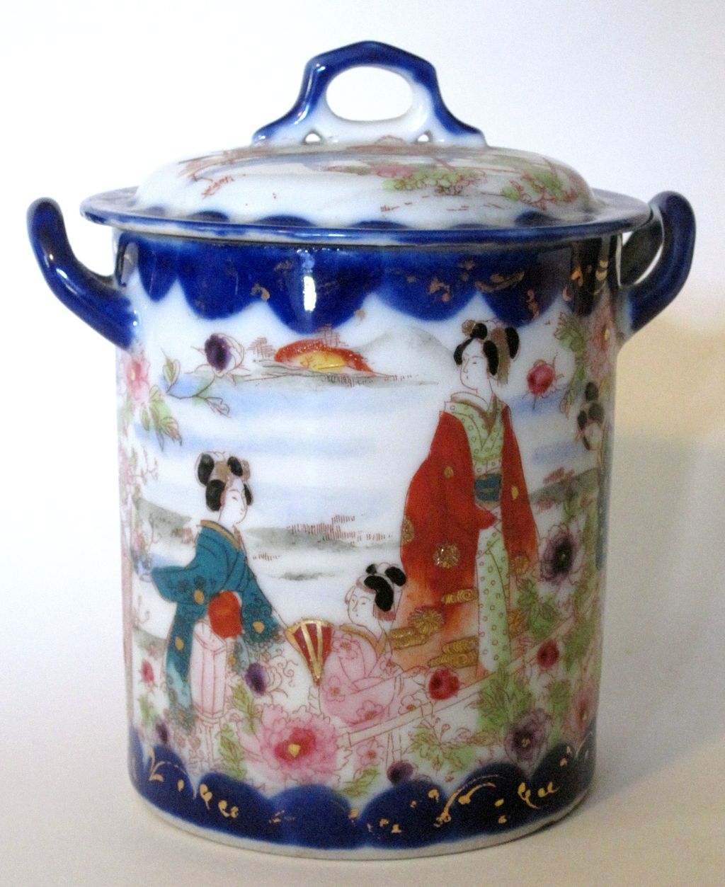 Geisha Girl Condensed Milk Covered Jar Geisha Girl Condensed Milk Covered Jar