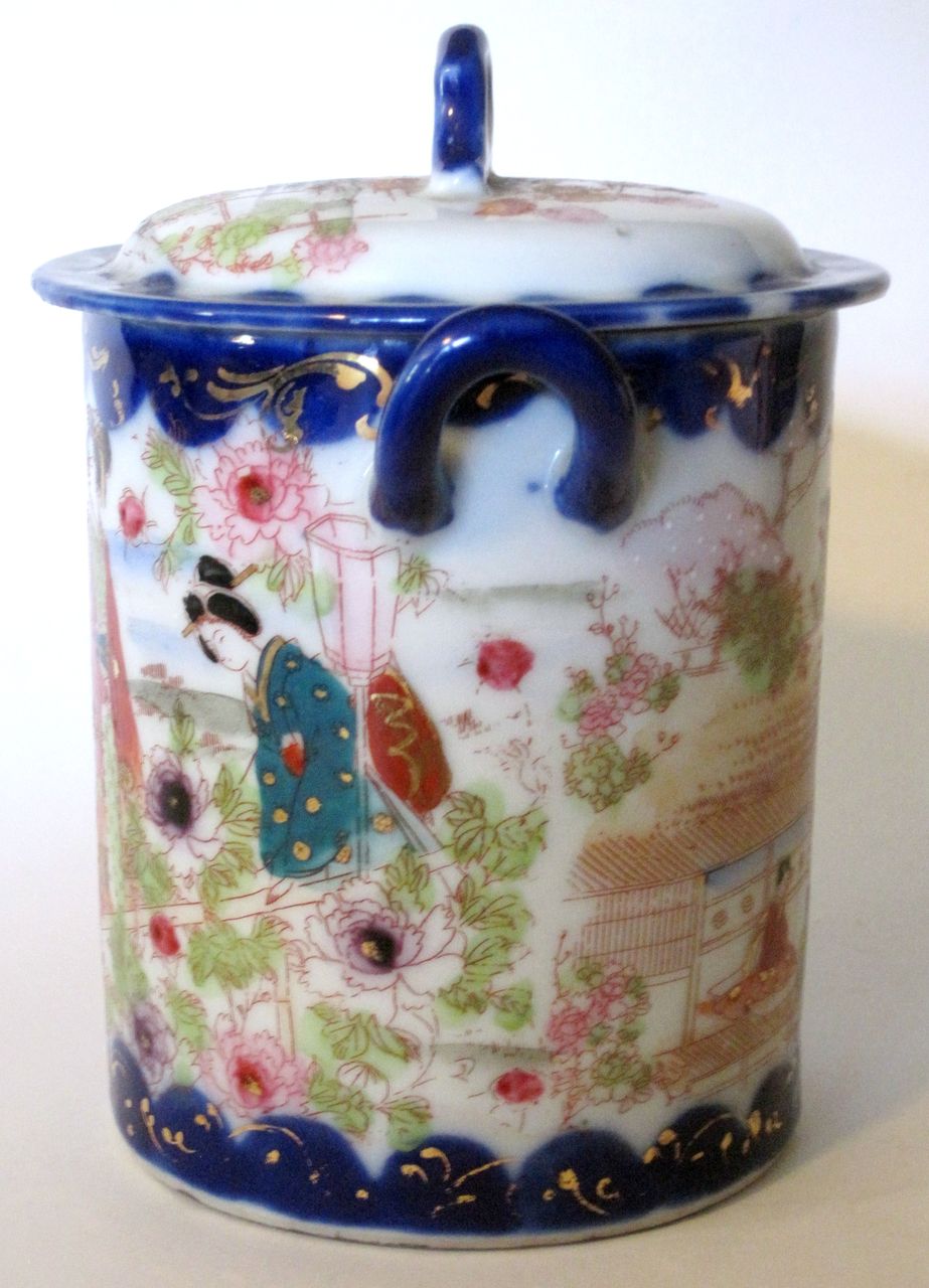 Geisha Girl Condensed Milk Covered Jar Geisha Girl Condensed Milk Covered Jar