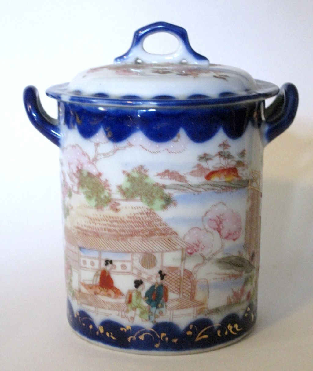 Geisha Girl Condensed Milk Covered Jar Geisha Girl Condensed Milk Covered Jar