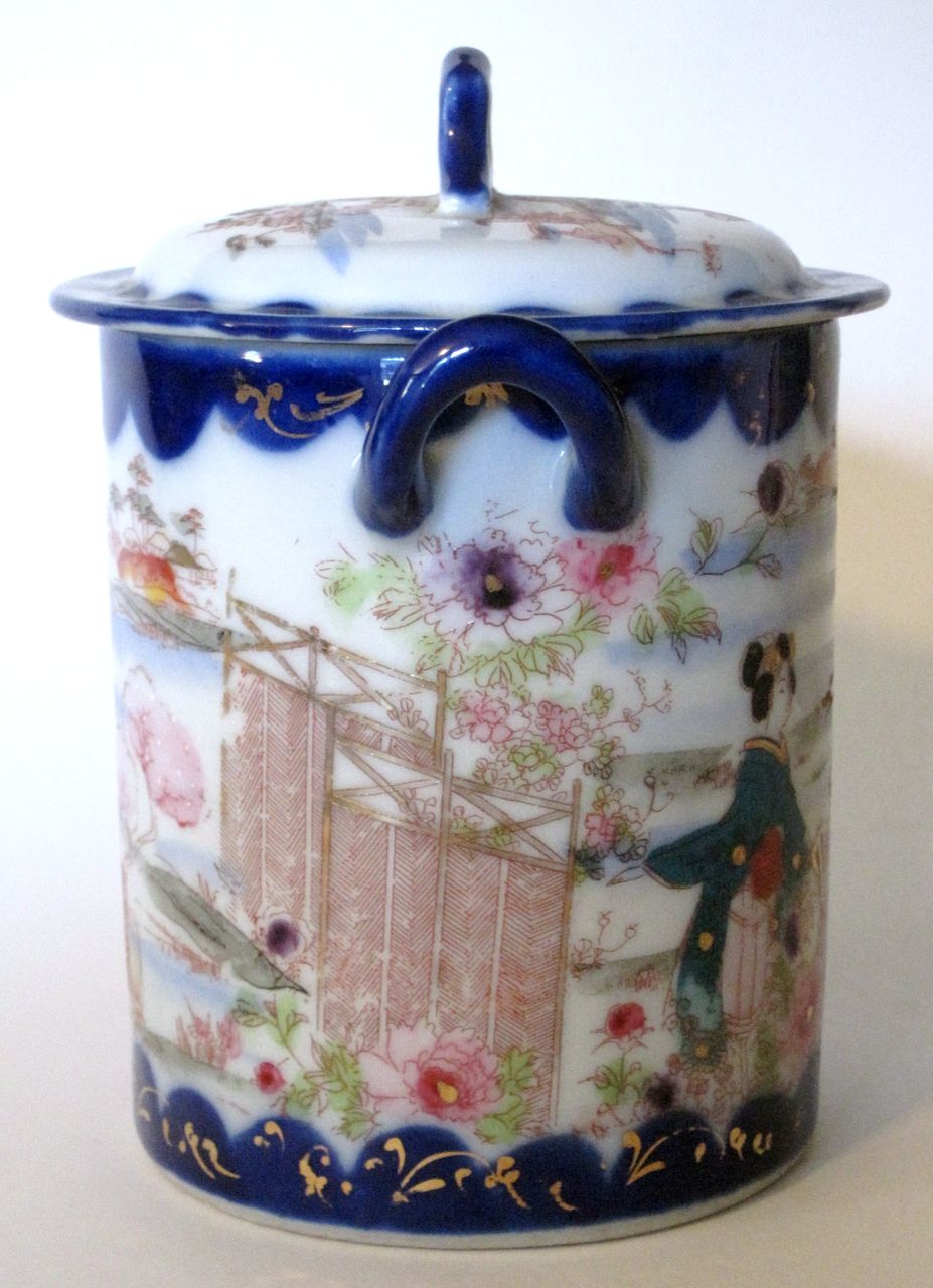 Geisha Girl Condensed Milk Covered Jar Geisha Girl Condensed Milk Covered Jar