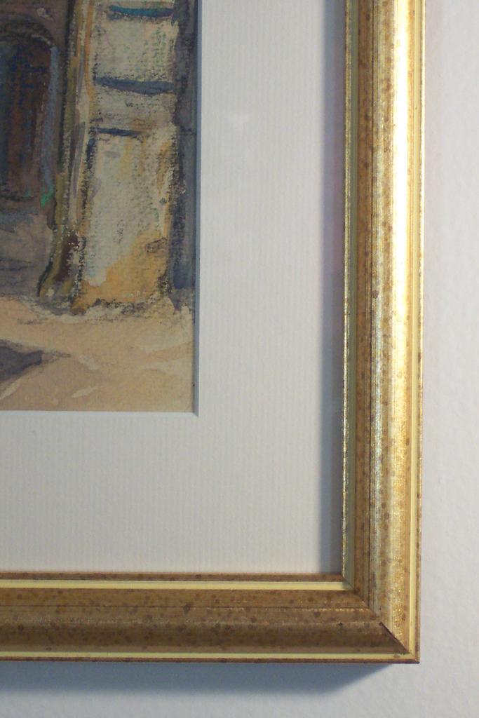 1890 J. Barbier French Pastel & Watercolor 1890 J. Barbier French Pastel & Watercolor