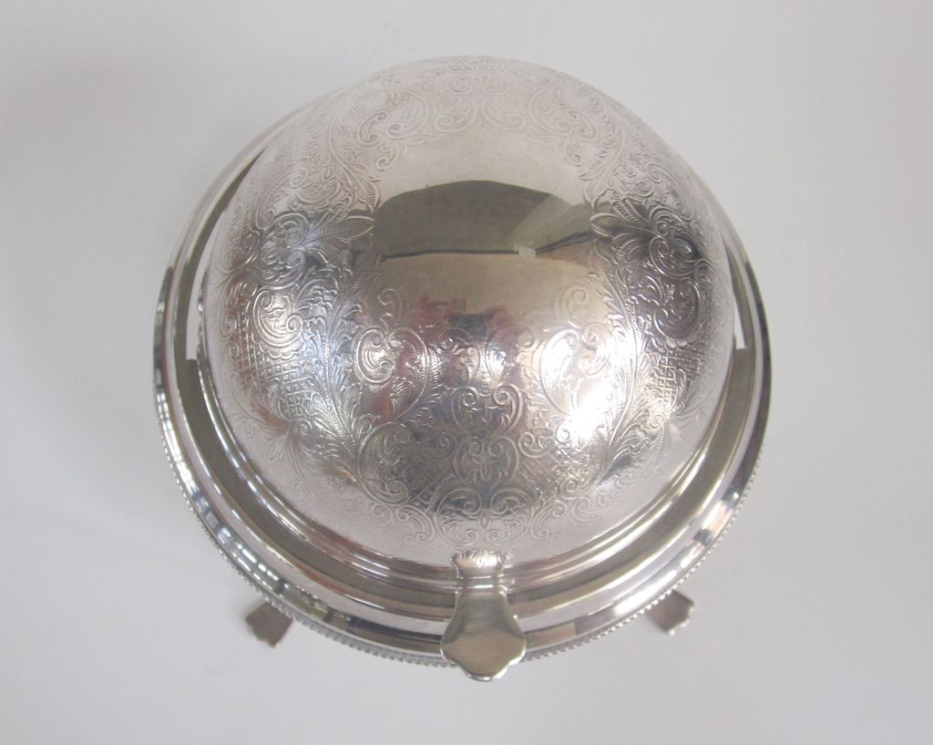 English Silver Plate Butter Dome English Silver Plate Butter Dome
